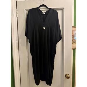 Hazel Brown Medium Black Silk Dress
